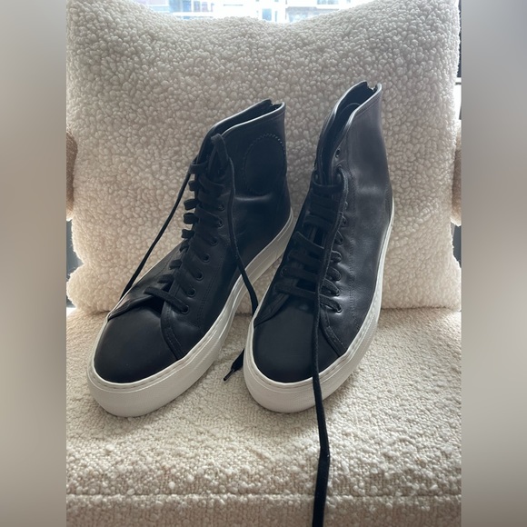 Woman by Common Projects Black Tournament Super High Sneakers - Picture 2 of 10